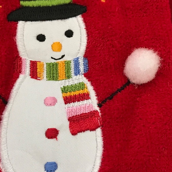 Christmas Fingertip Towels Snowman Embroidered Set Of 3 NWT Holiday Towels - Picture 4 of 16